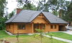 Projekt domu jednorodzinnego z bali drewnianych