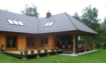 Projekt domu jednorodzinnego z bali drewnianych